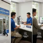 Transferencia de dinero presencial en ventanilla de servicio autorizada