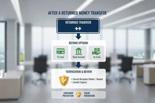Money Transfer returned to sender process overview 