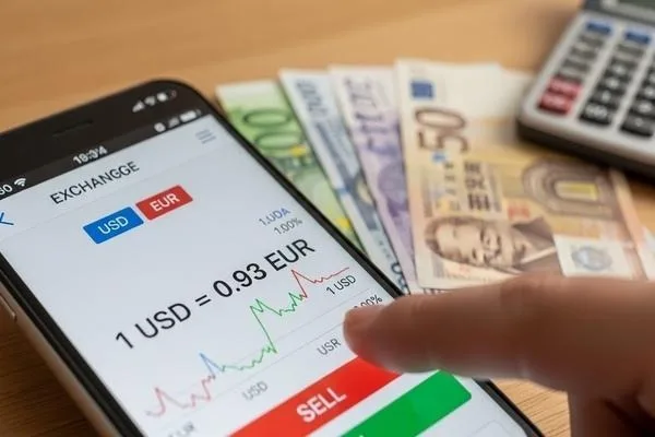 Verificando las tasas en tiempo real antes de la transacción de cambio de moneda