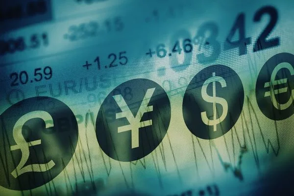 Global Financial Market Trends With Currency Exchange Symbols
