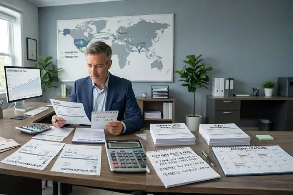 Análisis de los tipos de cambio y decisiones sobre el momento de los pagos
