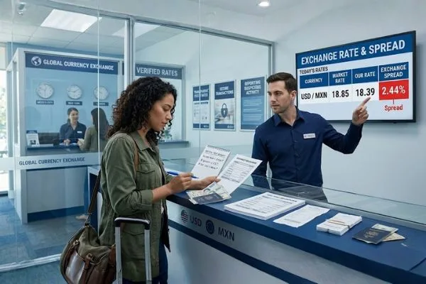 Reviewing Currency Exchange fees and rate spread