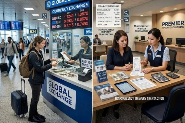 Currency Exchange rate board and pricing transparency discussion