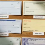 Tipos comunes de cheques para servicios de cambio de cheques