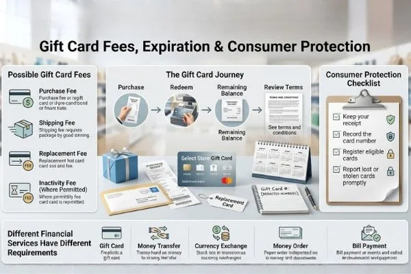 Gift Cards fees, expiration and protection guide