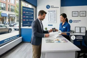 Cambio de divisas fiable con tipos de cambio transparentes