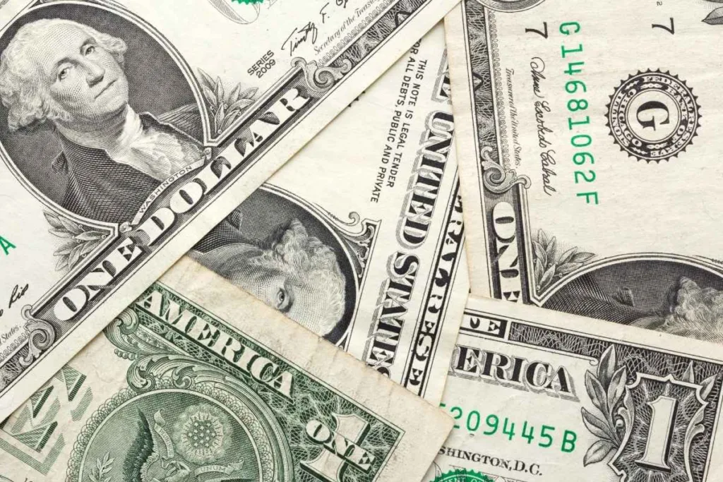 Currency Exchange Concept Using United States Dollar Bills