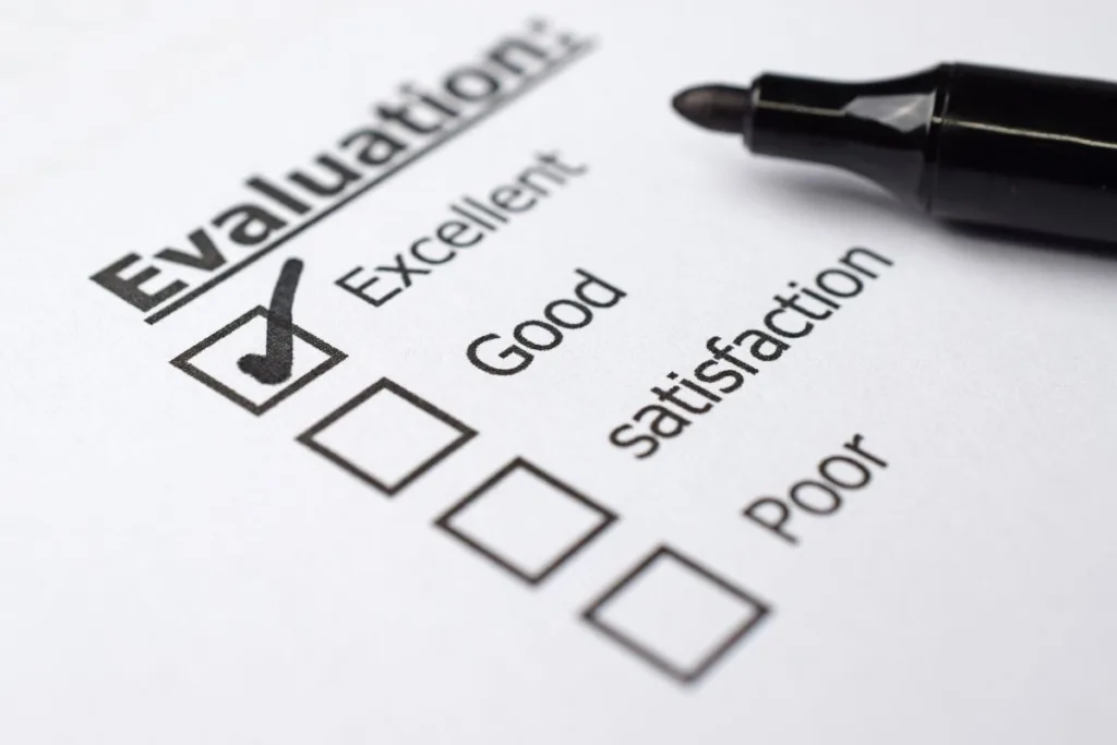 Currency Exchange Service Evaluation Checklist With Customer Ratings
