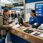 Consejos sobre cambio de divisas para viajeros internacionales que planean viajar al extranjero. Comparac