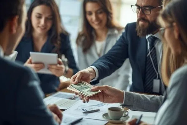 Servicio profesional de cambio de divisas durante transacciones de conversión de efectivo.