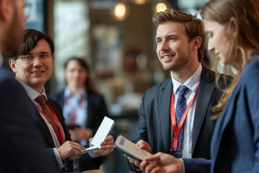 Professional Currency Exchange Staff Assisting Customers At Service Counter